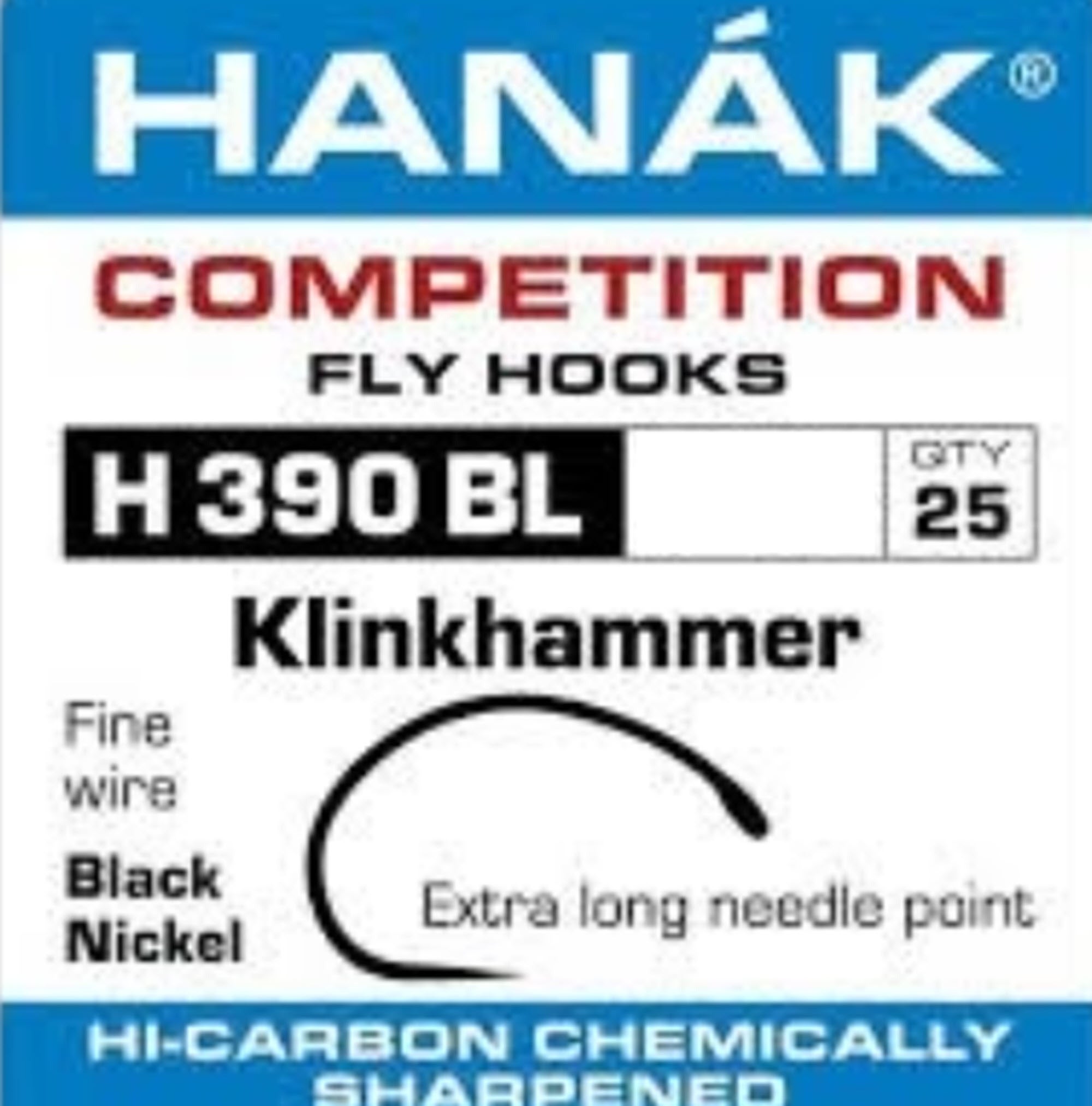 Hanak H 390 BL Klinkhammer Hooks 25pcs