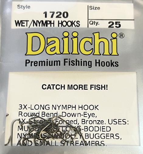 DAIICHI - 1720 Nymph Hooks 25 pk  Fish Tales Outfitters & Guide Service