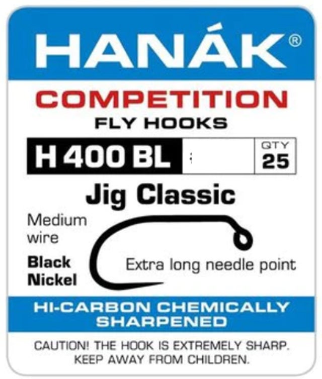 Hanak Fly Hooks Hanak 333 BL Czech Nymph - Fly Tying Hooks
