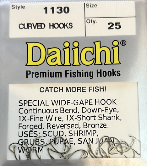 DAIICHI - 1130 Wide Gape Hook 25 pk  Fish Tales Outfitters & Guide Service